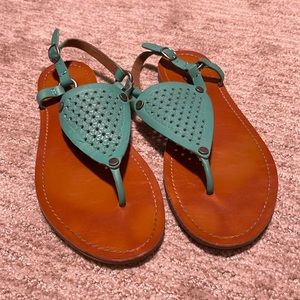 Lucky Brand Turquoise Blue Sandals